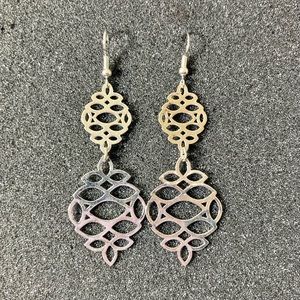 Silver-tone Dangle Earrings